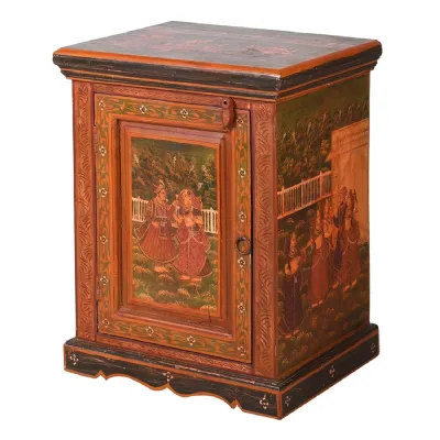 Wooden Painted Bedside