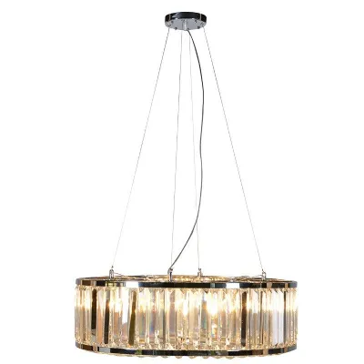 Modern Glass Crystal Polo Round Chandelier Ceiling Light