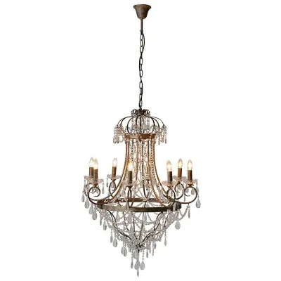 Large Glass Droplets Chandelier