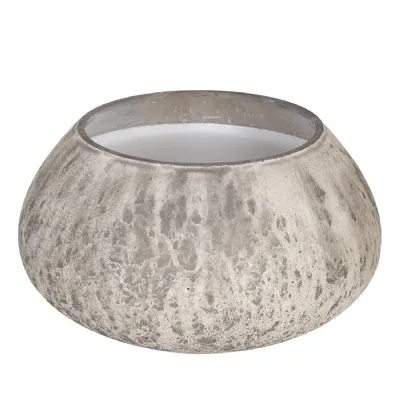 Medium Smokey Quartz Silver Candle