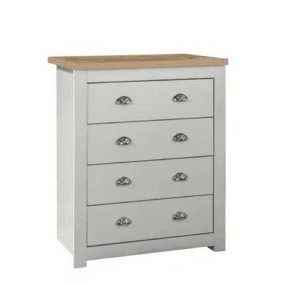 Highgate 4 Drawer Chest Grey & Oak Effect