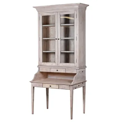 Imperial 2 Drawer 2 Door Desk with Cabinet