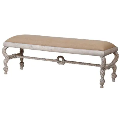 Imperial Rode Carved Bench