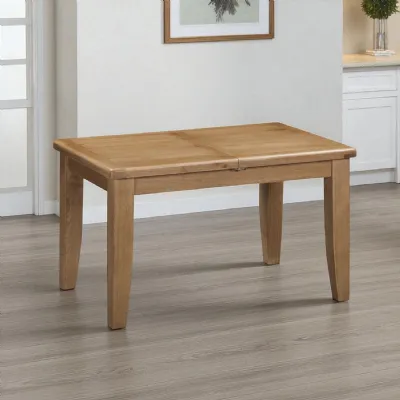 Modern Oak 130cm to 180cm Extending Dining Table with Rounded Edges