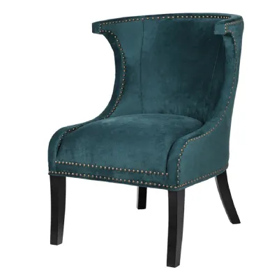Teal Wingback Chair