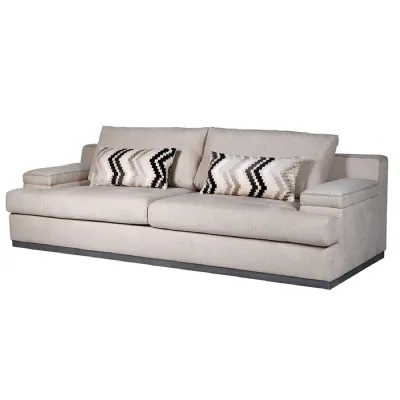 Cross Stitch Cream 3 Seater Sofa