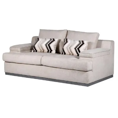 Cross Stitch Cream 2 Seater Sofa