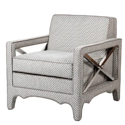 Cube Pattern X Side Chair