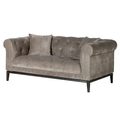 Duncombe Taupe Button 2 Seater Sofa