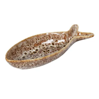 Slip Glaze Deep Fish Dish