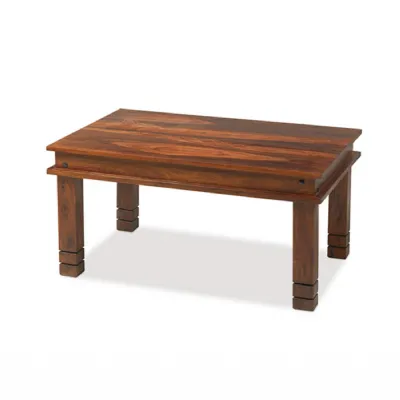 Colonial Style Sheesham Wood Chunky Rectangular Coffee Table
