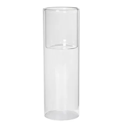 Large Cylinder Glass Candle Holder
