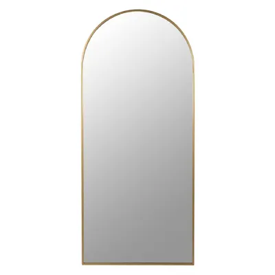 Gold Frame Arch Wall Mirror