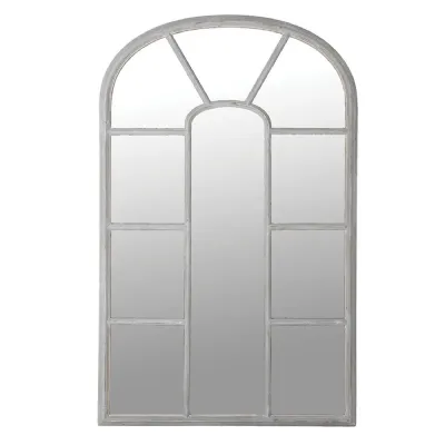 Pale Grey Window Mirror