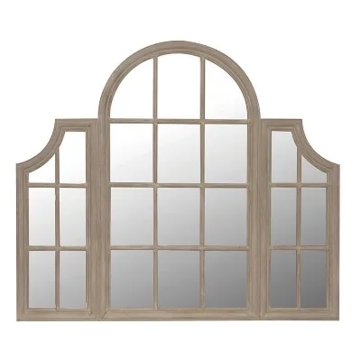 Antique Taupe Triple Wall Mirror Antique Style