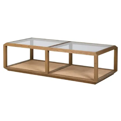 Oak & Glass Coffee Table