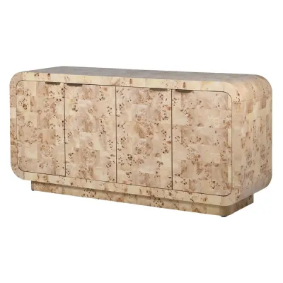 Eiko Burl 4 Door Sideboard