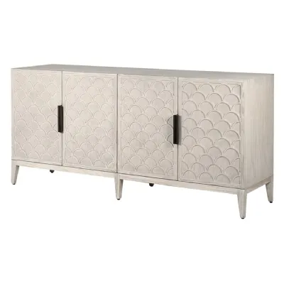 Scalloped 4 Door Sideboard