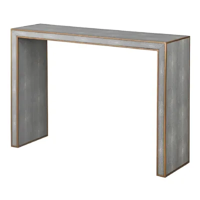 Kyoto Oak and Shagreen Console Table