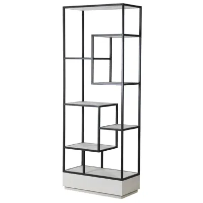 Aurora Squares Narrow Multi shelf Display Unit
