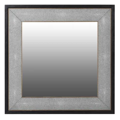 Osaka Oak And Shagreen Square Mirror