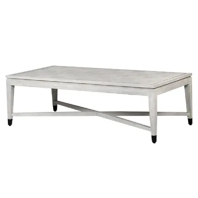 Aurora White Square Oak Coffee Table