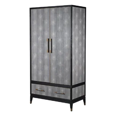 Oak And Shagreen Wardrobe