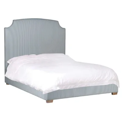 Azul Blue and White Pinstripe 6ft. Super King size Bed