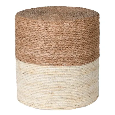 2 Tone Woven Rope Drum Stool