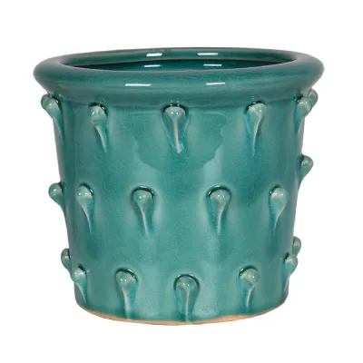 Turquoise Bobble Pot