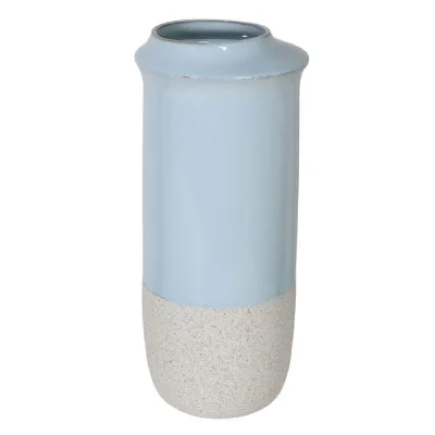 Blue and White Shaped Top Vase