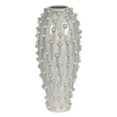 Blue Wash Ceramic Bobble Vase