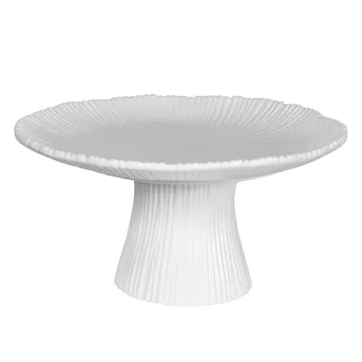 Linear Organic Shaped Ceramic Cake Stand