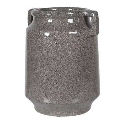Speckled Grey Reactive Glaze Vase