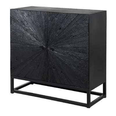 Black Burst 2 Door Cupboard
