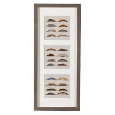 Tall Agate Array Box Wall Art