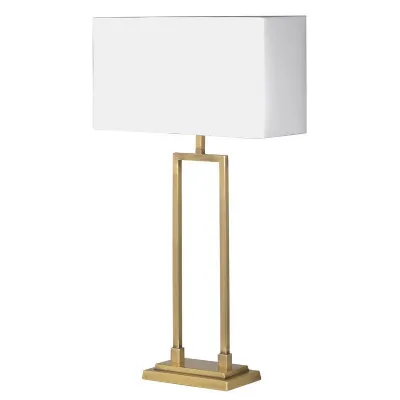 Table Lamp With White Shade