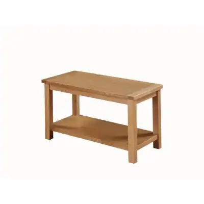 Hereford Solid Oak Coffee Table with Shelf