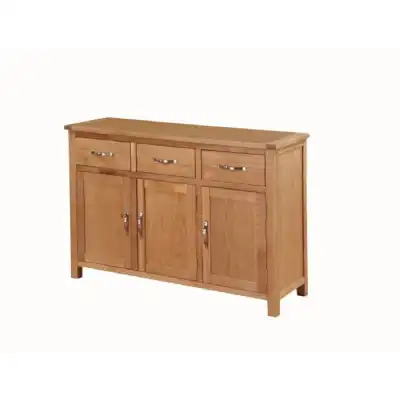 Hereford Solid Oak 3 Door Sideboard