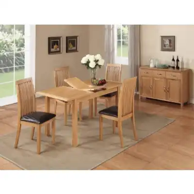 Hereford Solid Oak 4ft Extending Table and 4 Chairs
