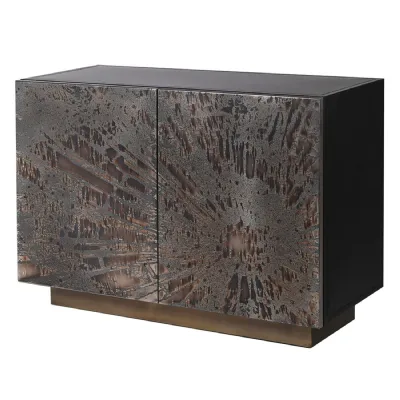 Patina Brass 2 Door Cupboard