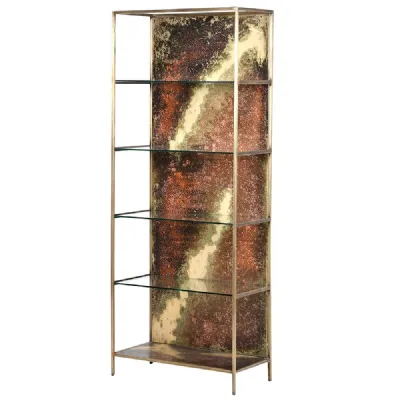 Oxidised Effect Iron Shelf Unit