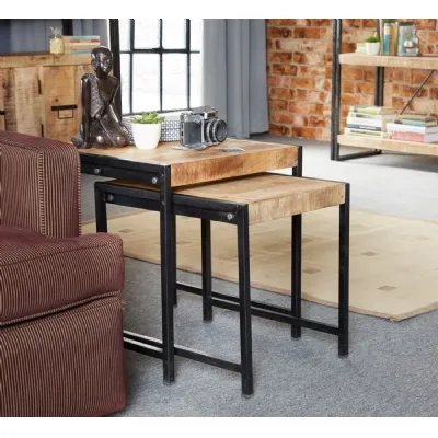 Cosmo Industrial Nest of 2 Tables