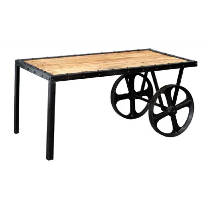 Cosmo Industrial Cart Coffee Table