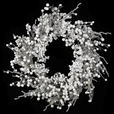 Frosted Wht Berry Wreath