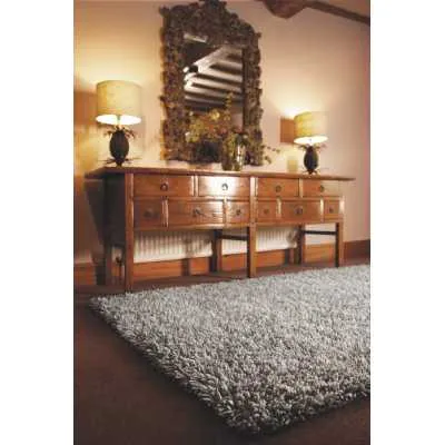 Rug Guru Modern Rectangular Pure Wool Imperial Dove Grey Floor Rug 160x230cm