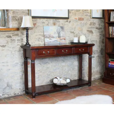 La Roque Console Hall Table (With Drawers)