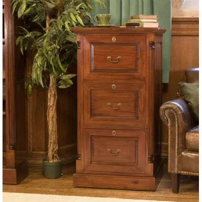 La Roque Three Drawer Filing Cabinet