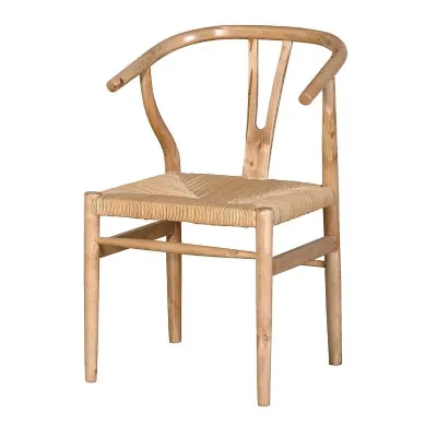 Antique Oak Finish Round Back Chair