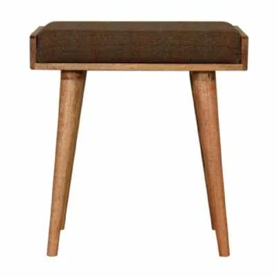 Multi Tweed Tray Style Footstool